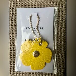 Coach Floral Yellow Key Holder